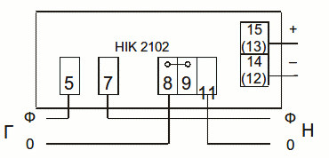 Схема НИК 2102 